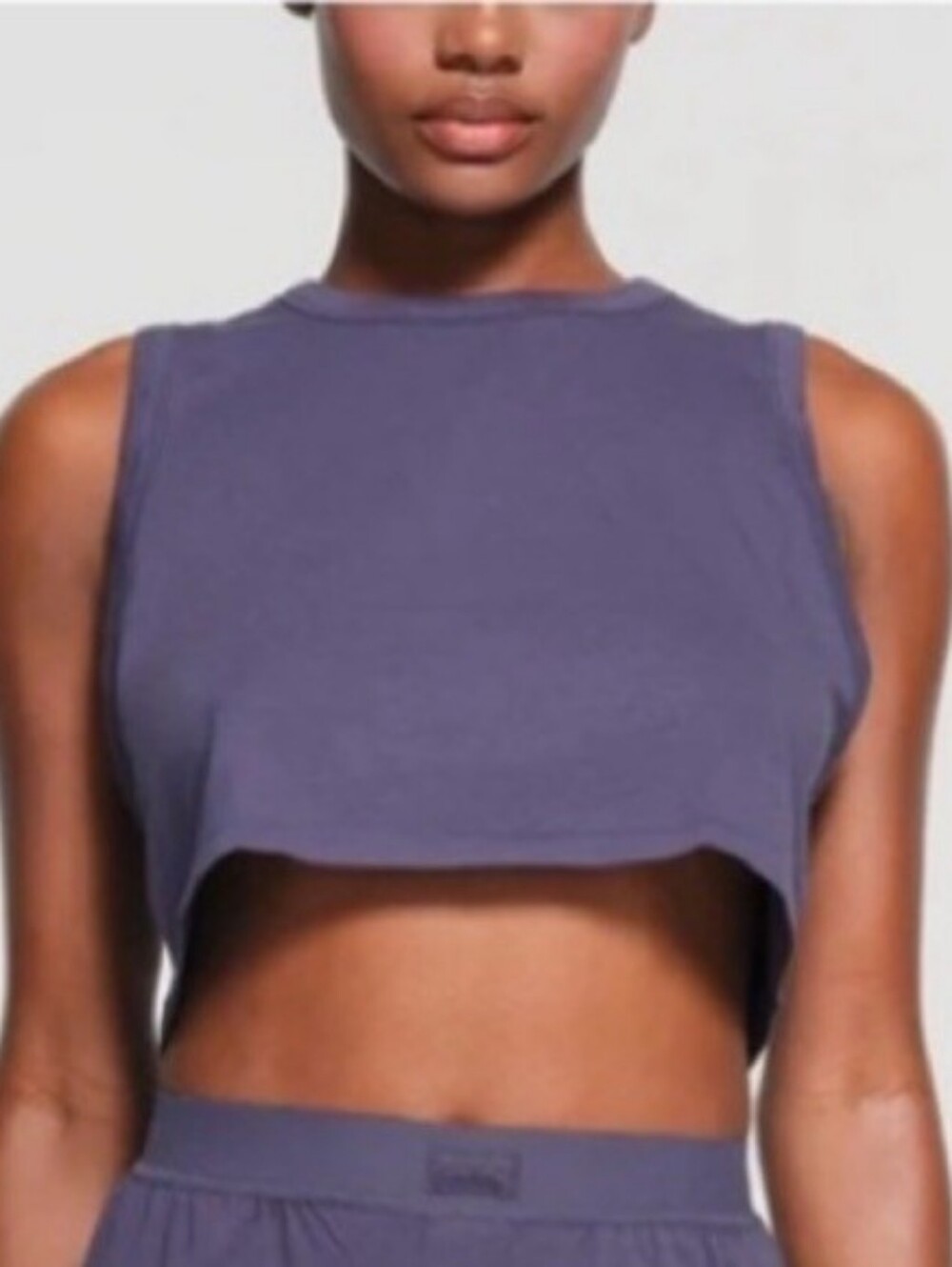 SKIMS Boyfriend Cropped Tank In Small
